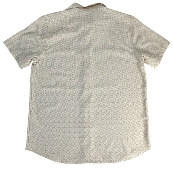 Toes on The Nose Mens M Golf Button Down Shirt Geometric Short Sleeve Casual - Picture 2 of 7